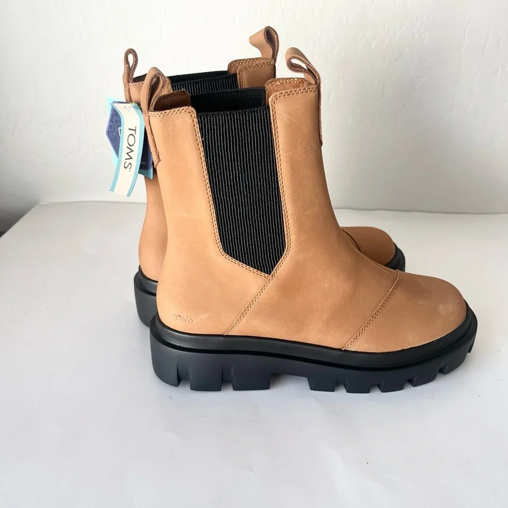 NWT Toms Rowan waterproof Chelsea boots 8 - Picture 3 of 13
